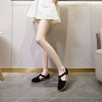 Margot™ Retro Leather Flats Sandals