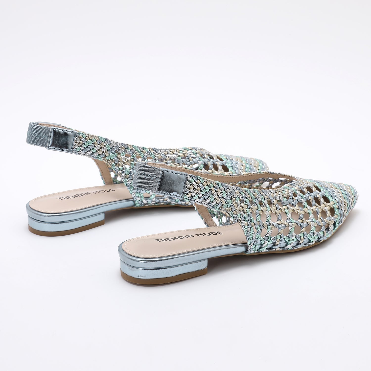 Irene™ Woven Slingback Flats Sandals