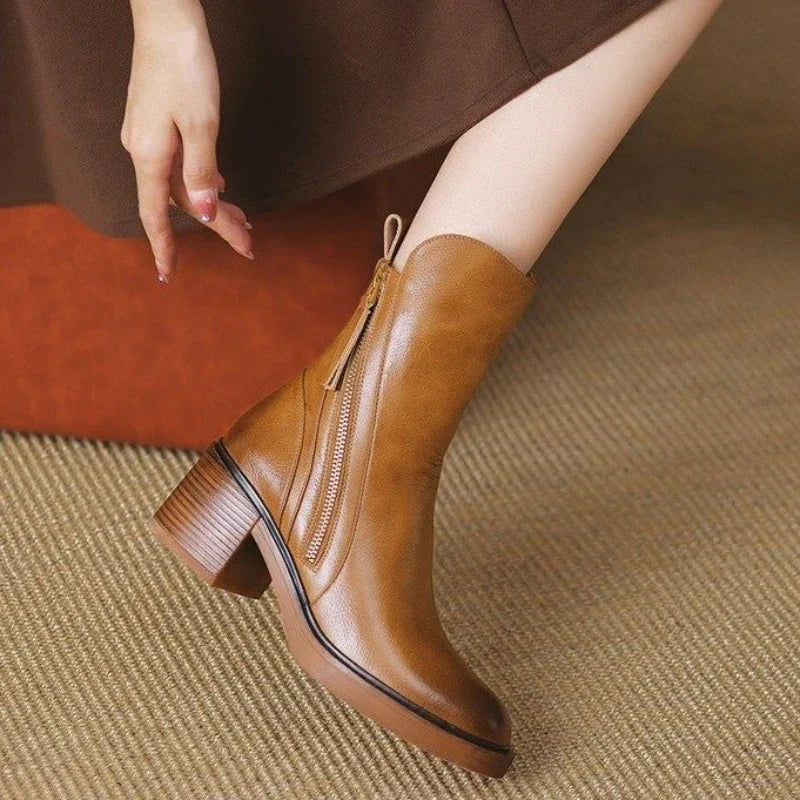 Ardellia™ Zip-Detail Block Heel Boots