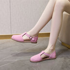 Margot™ Retro Leather Flats Sandals