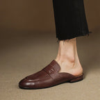 Laverne™ Classic Leather Mule Loafers