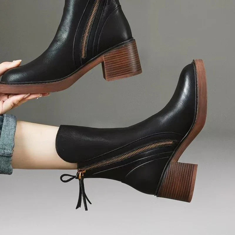 Ardellia™ Zip-Detail Block Heel Boots