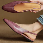 Juliet™ Genuine Leather Slingback Flats