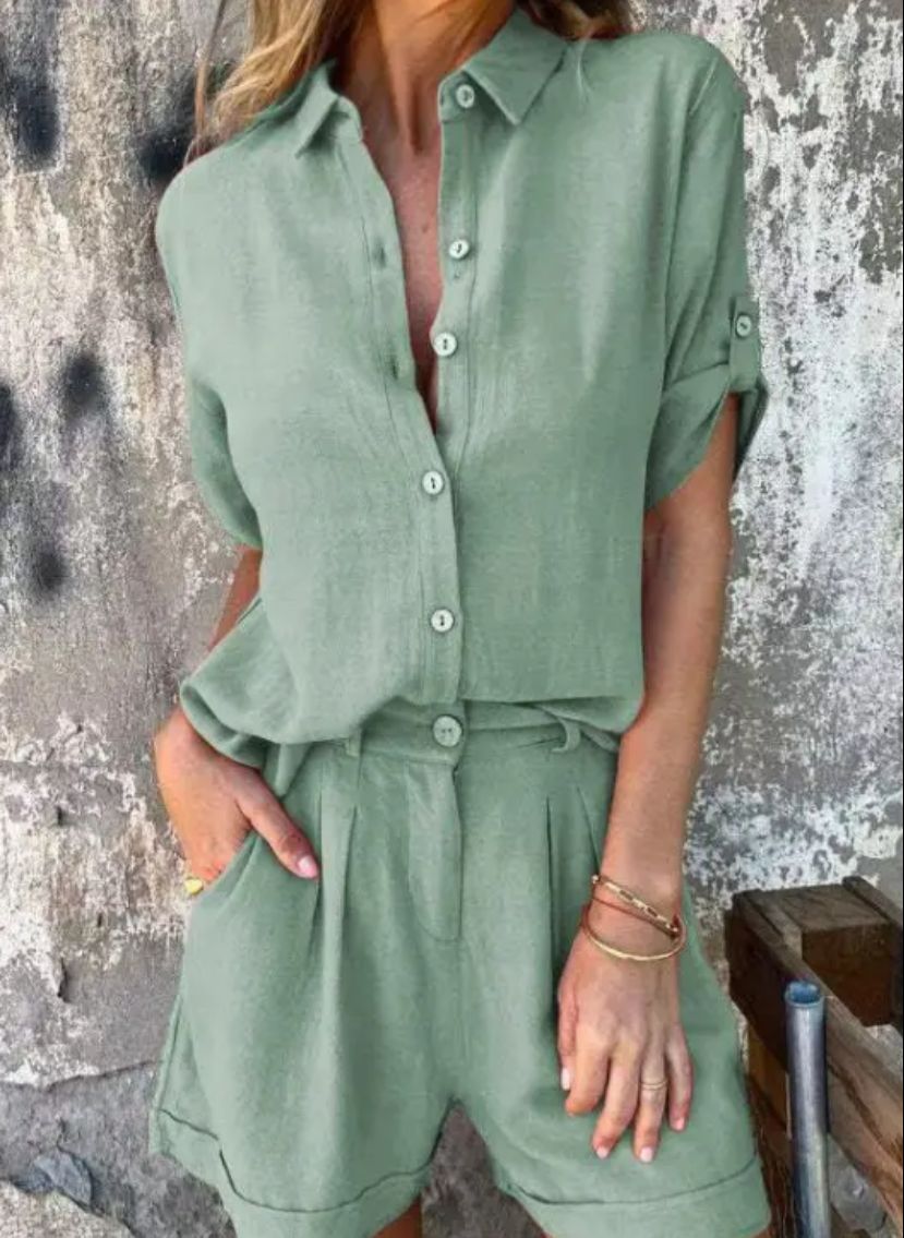 Noa™ – Two-Piece Linen Blend Set