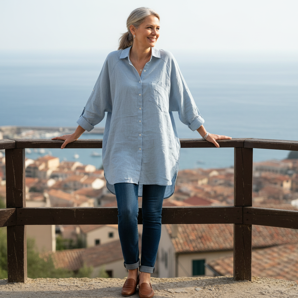 Wena™ Oversized Linen Shirt