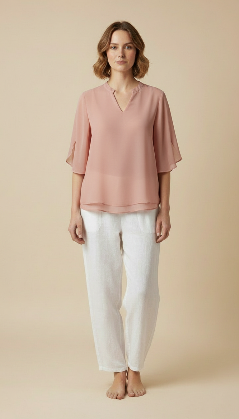 Celeste™ - Chic Layered Blouse