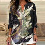 Breezy™ | Chic Flight Print Blouse