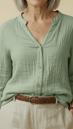 Fayo™ - Breezy Day V-neck Top