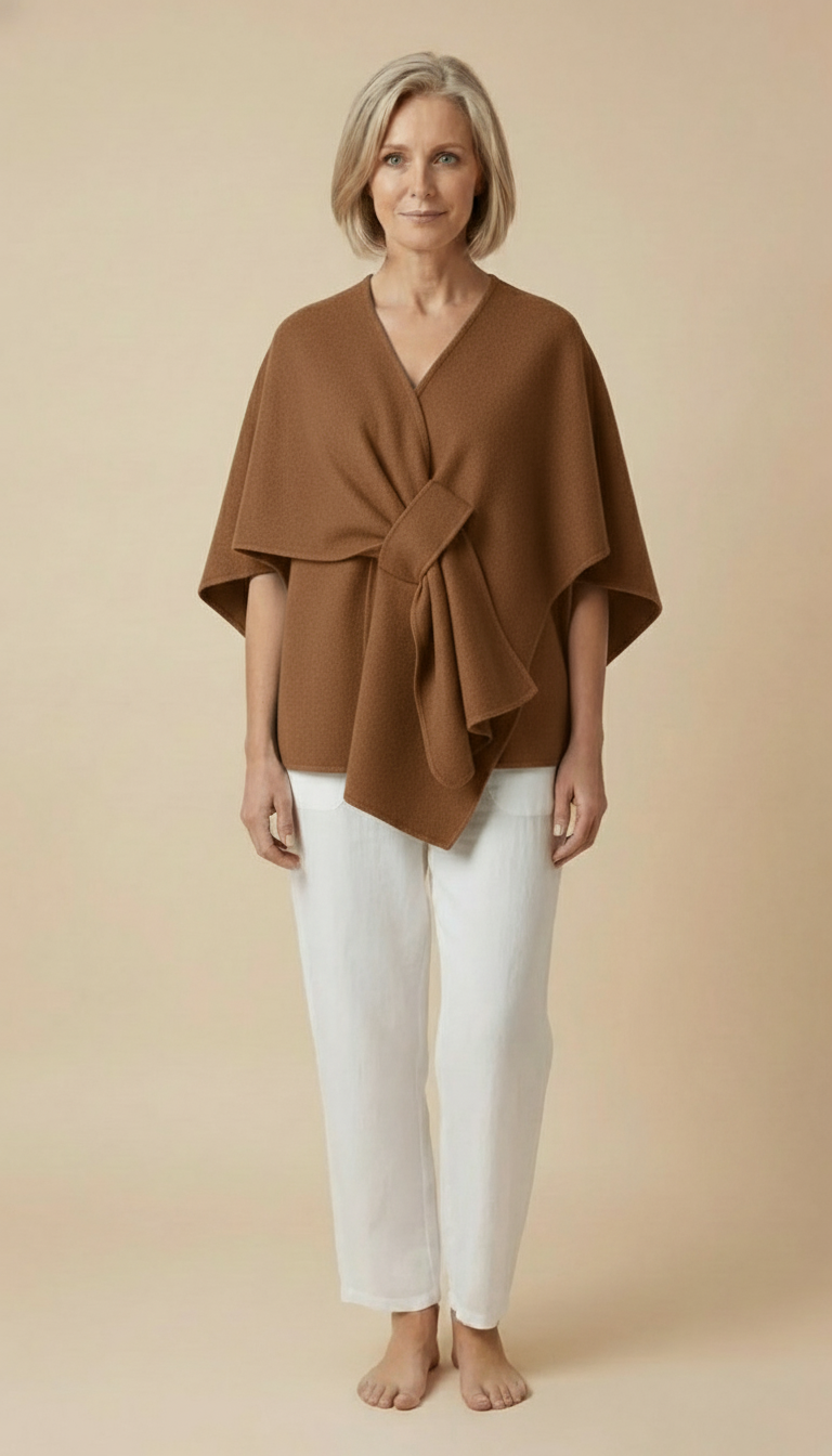 Amelia™ - Wool Wrap Cape Shawl