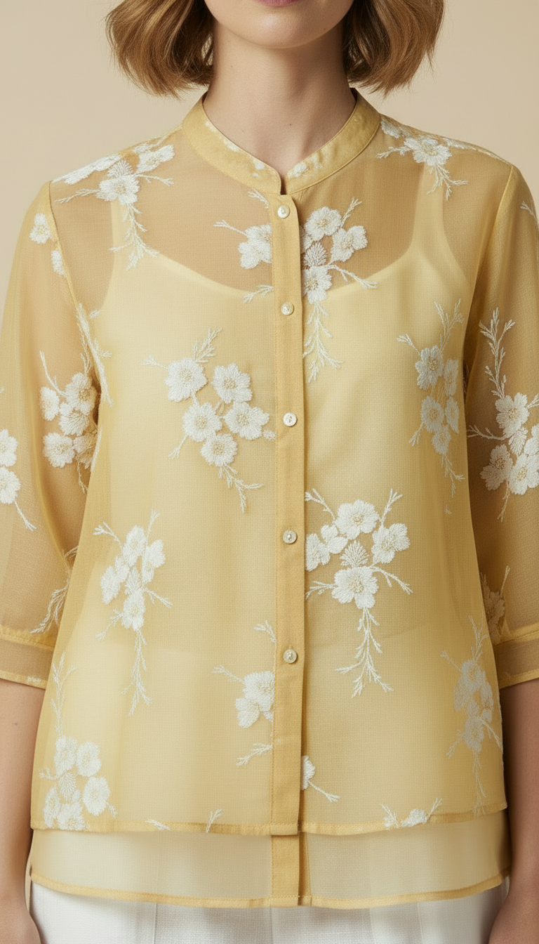 Lily™ - Floral Button-up Blouse