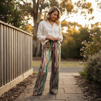Lucia™ - Boho Flowy Wide-Leg Trousers