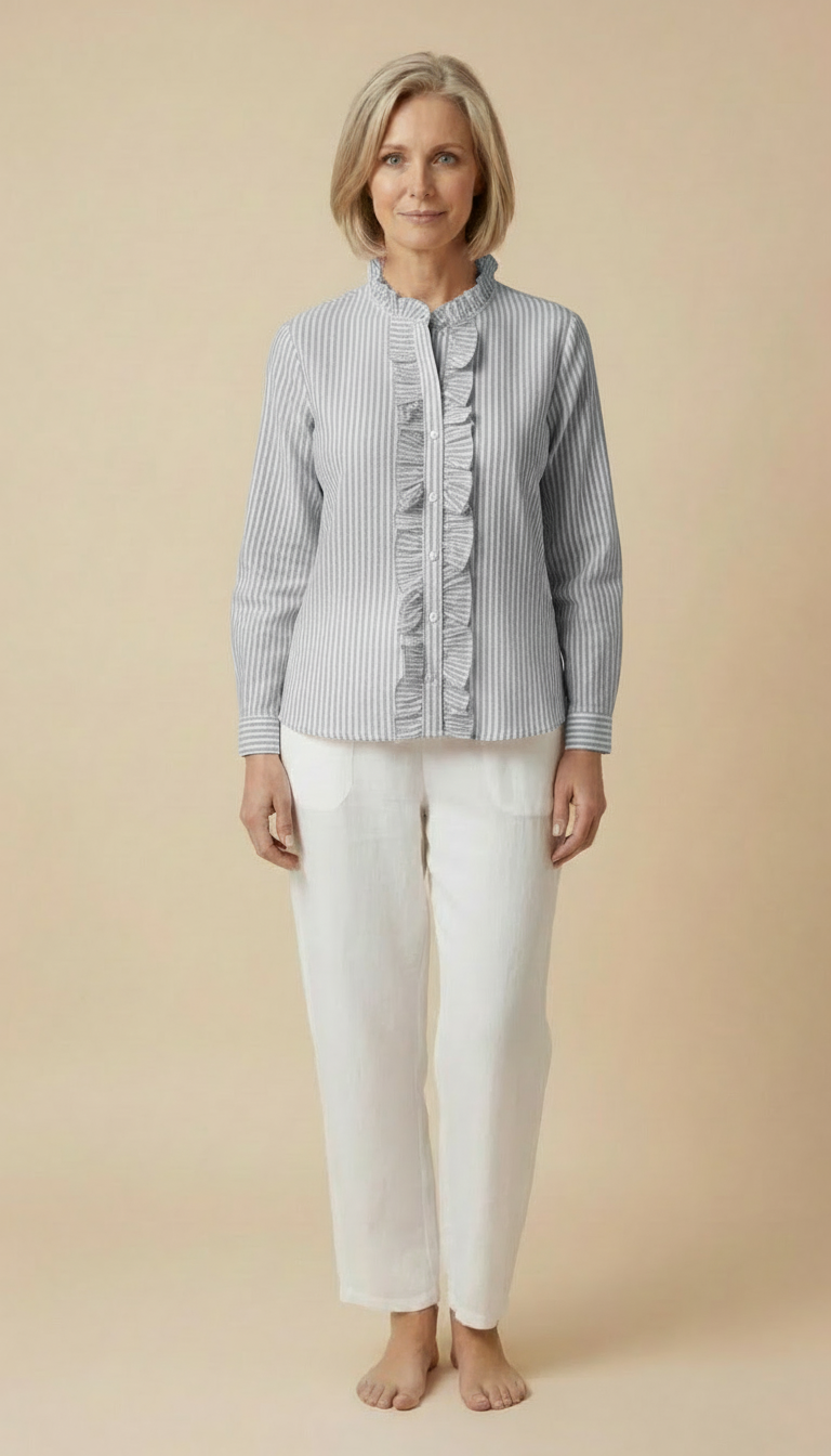 Aurora™ - Ruffle Long Sleeve Shirt