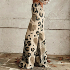 Lara™ - Boho Heart Print Trousers