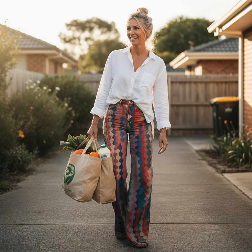 Livia™ - Boho Colourful Pattern Trousers