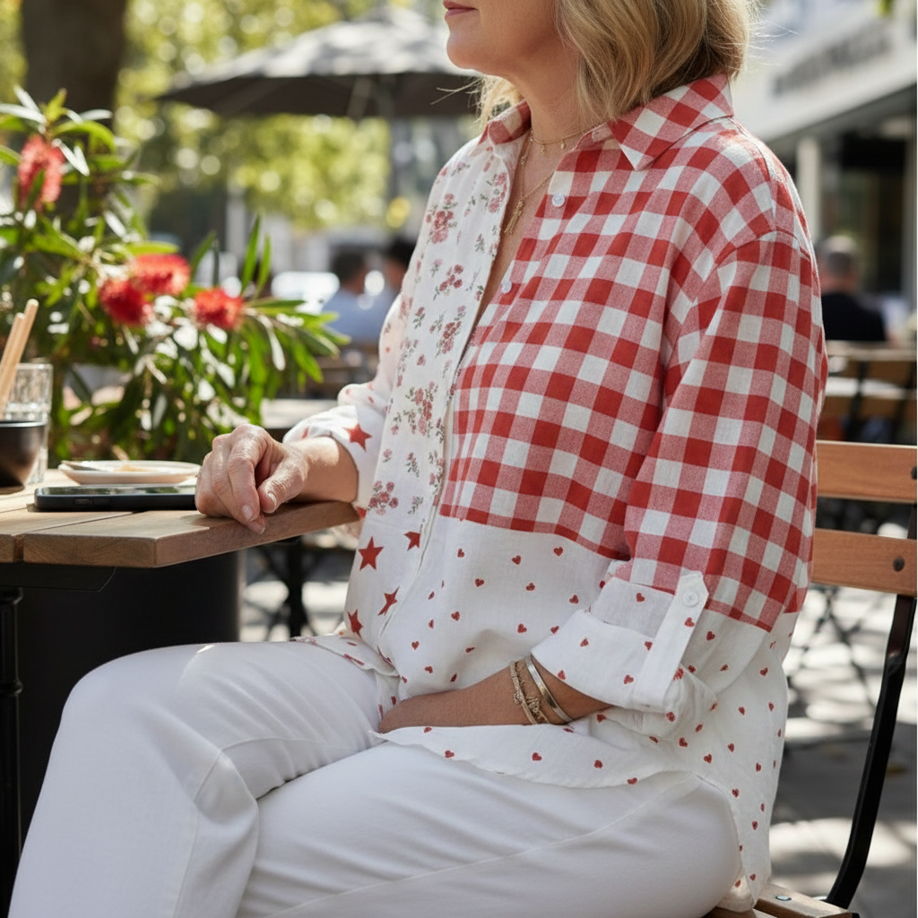 Elise™ | Country Patchwork Blouse