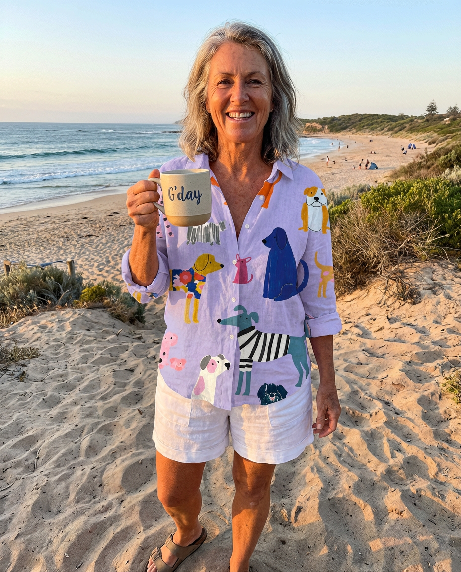 Florence™ | Playful Dogs Blouse