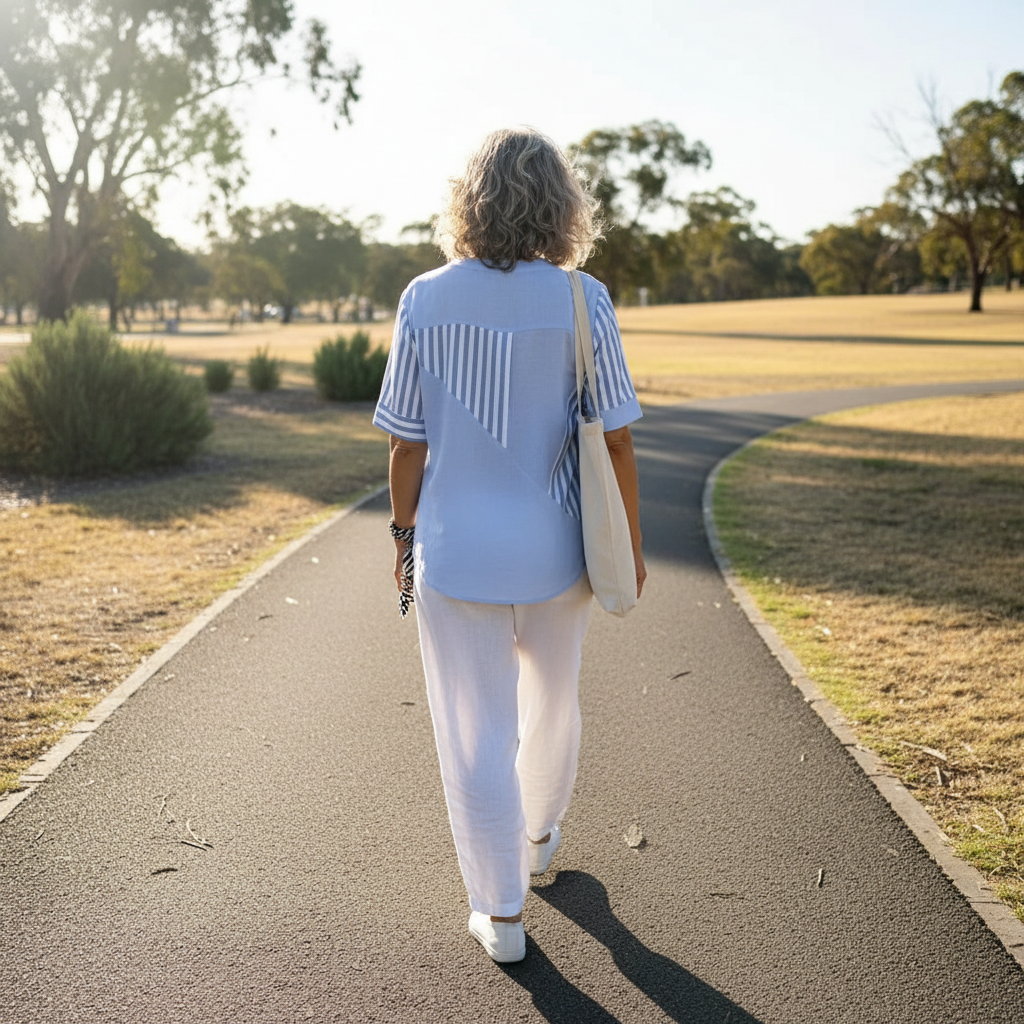 Jenny™ - Striped Linen-cotton Summer Top