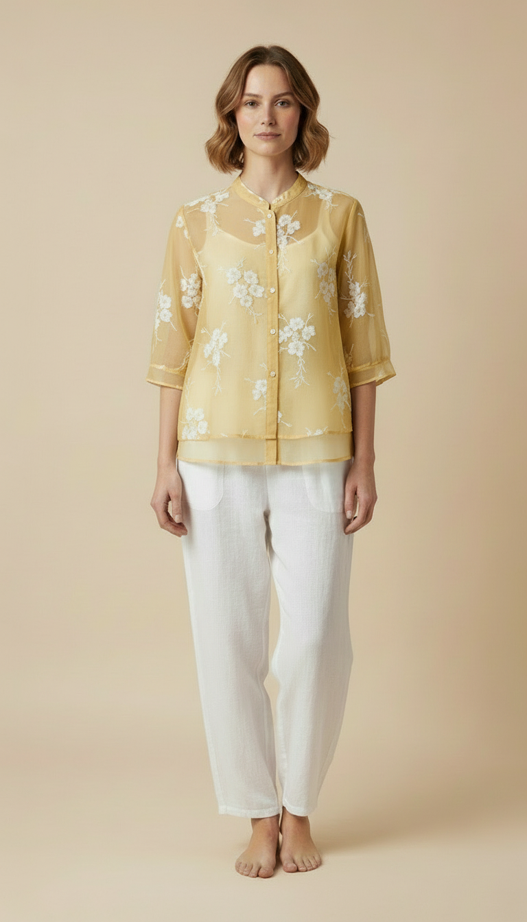 Lily™ - Floral Button-up Blouse