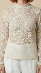 Amaris™ Sheer Embroidered Lace Top