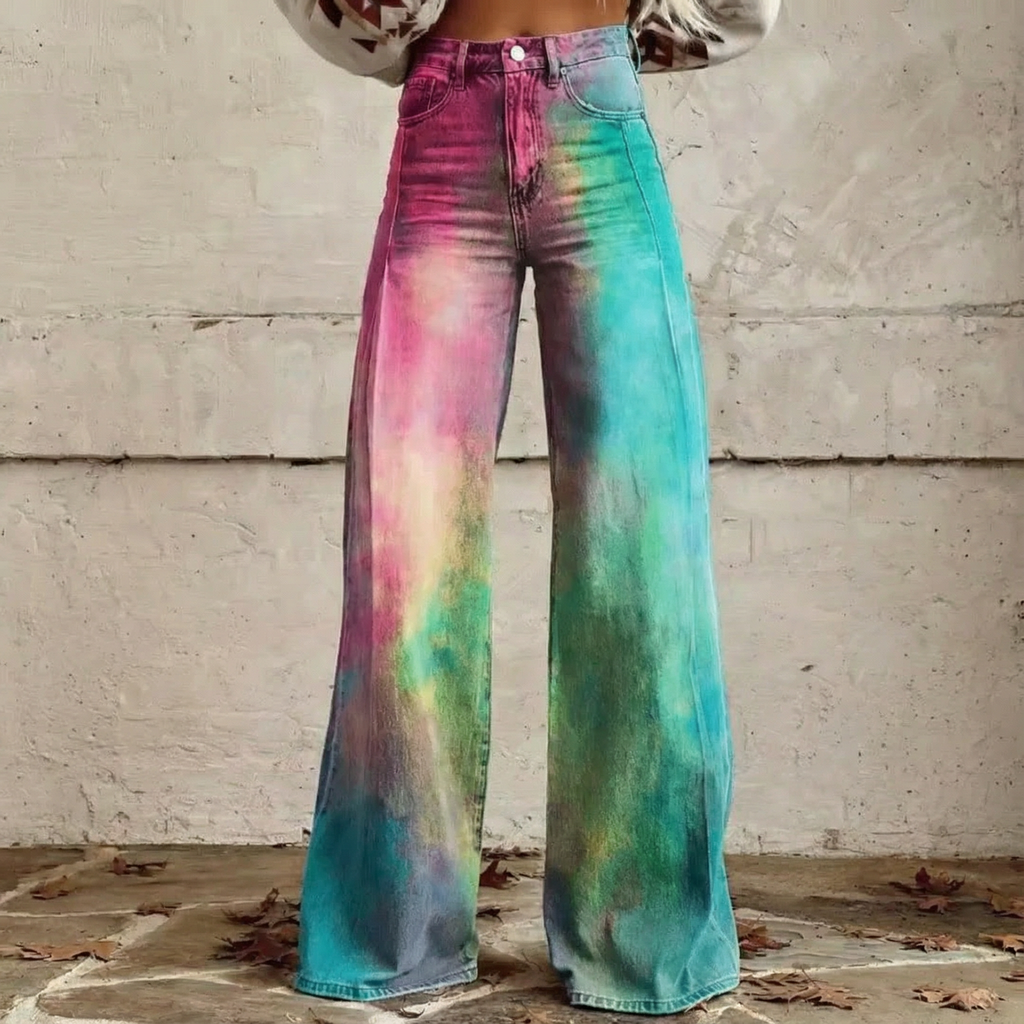 Marcella™ - Boho Travel-Ready Wide-Leg Pants