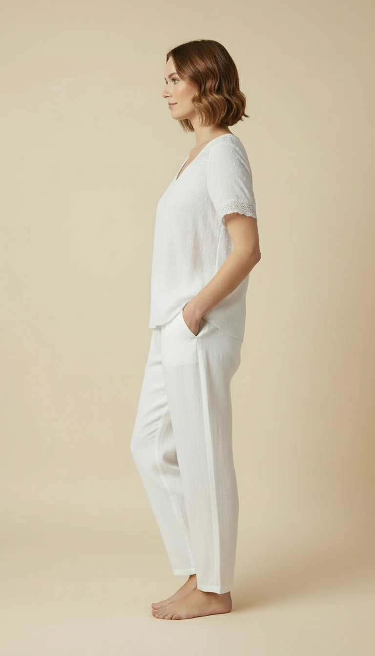 Vanya™ – Elegant V-neck Summer Top