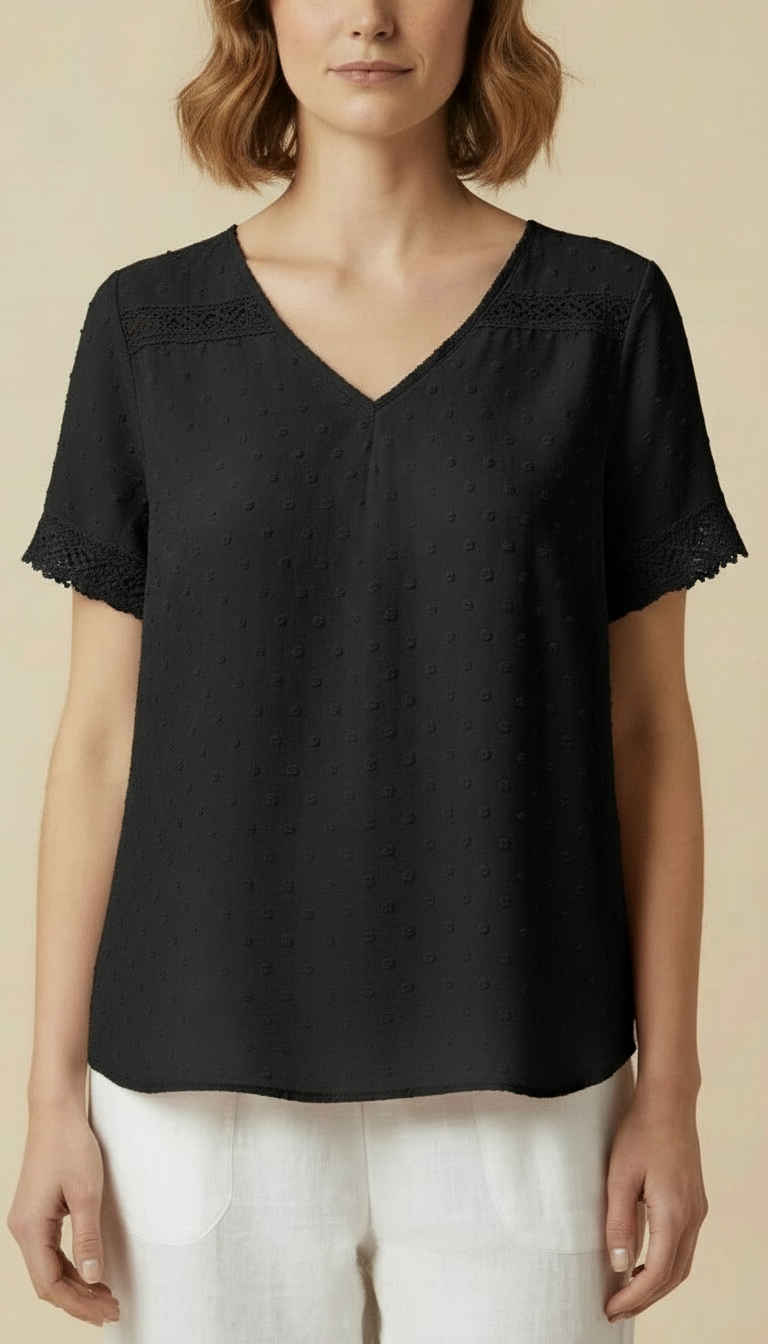 Vanya™ – Elegant V-neck Summer Top