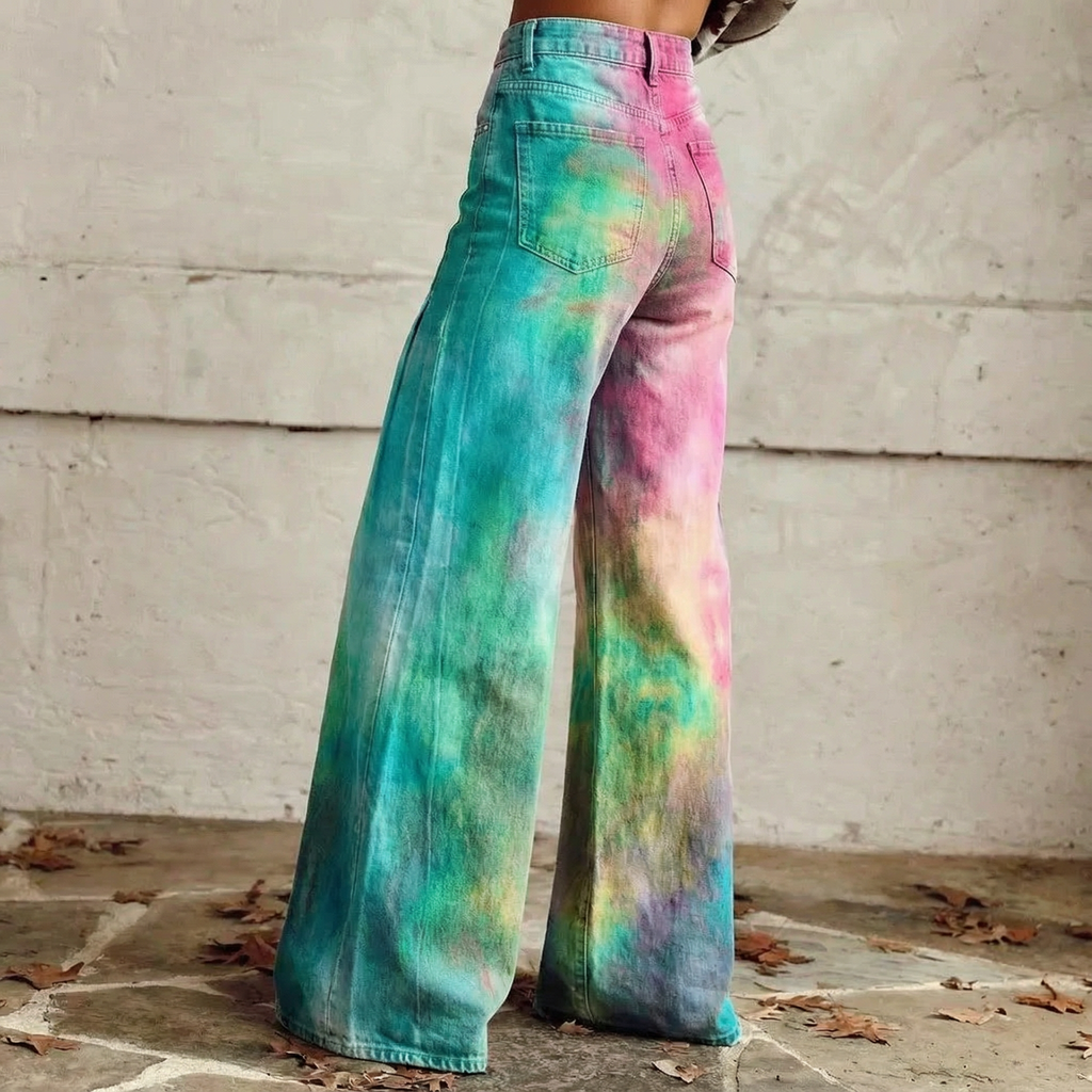 Marcella™ - Boho Travel-Ready Wide-Leg Pants