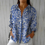 Frederikke™ | Blue Garden Blouse