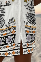 Irella – Short Summer Suit in Floral Pattern