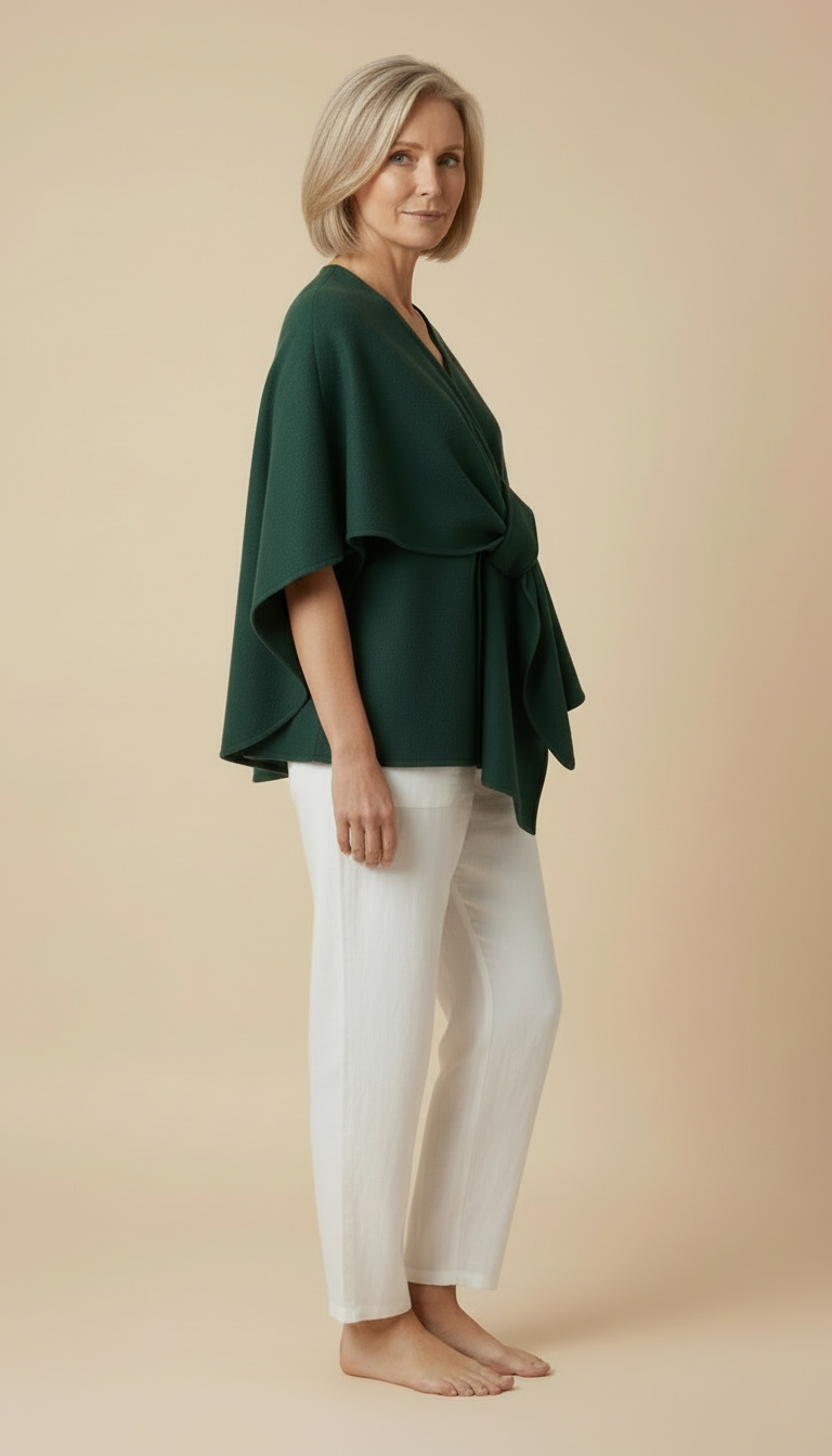 Amelia™ - Wool Wrap Cape Shawl