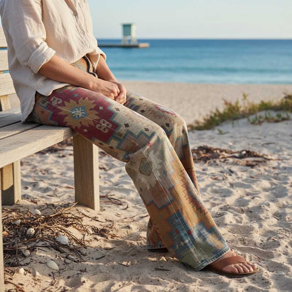 Francesca™ - Boho Retro Pattern Trousers