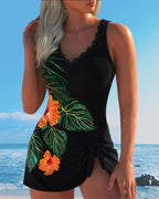 Carol | Floral Pattern Swim Tankini