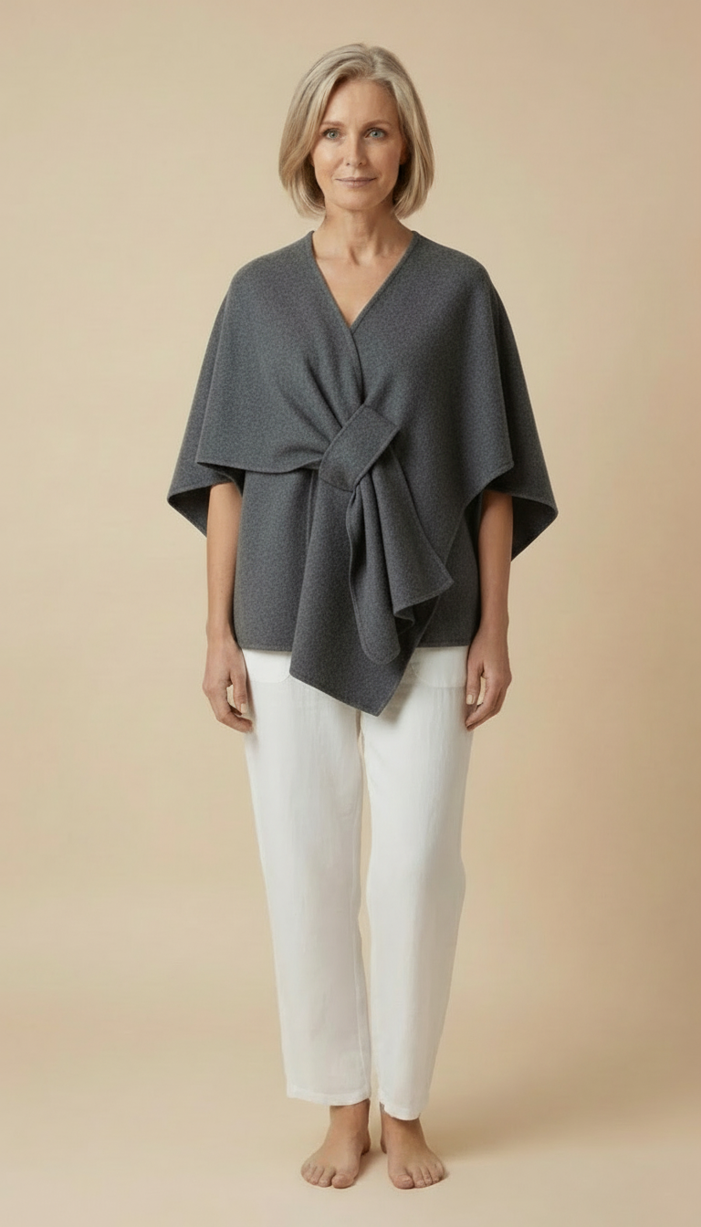 Amelia™ - Wool Wrap Cape Shawl