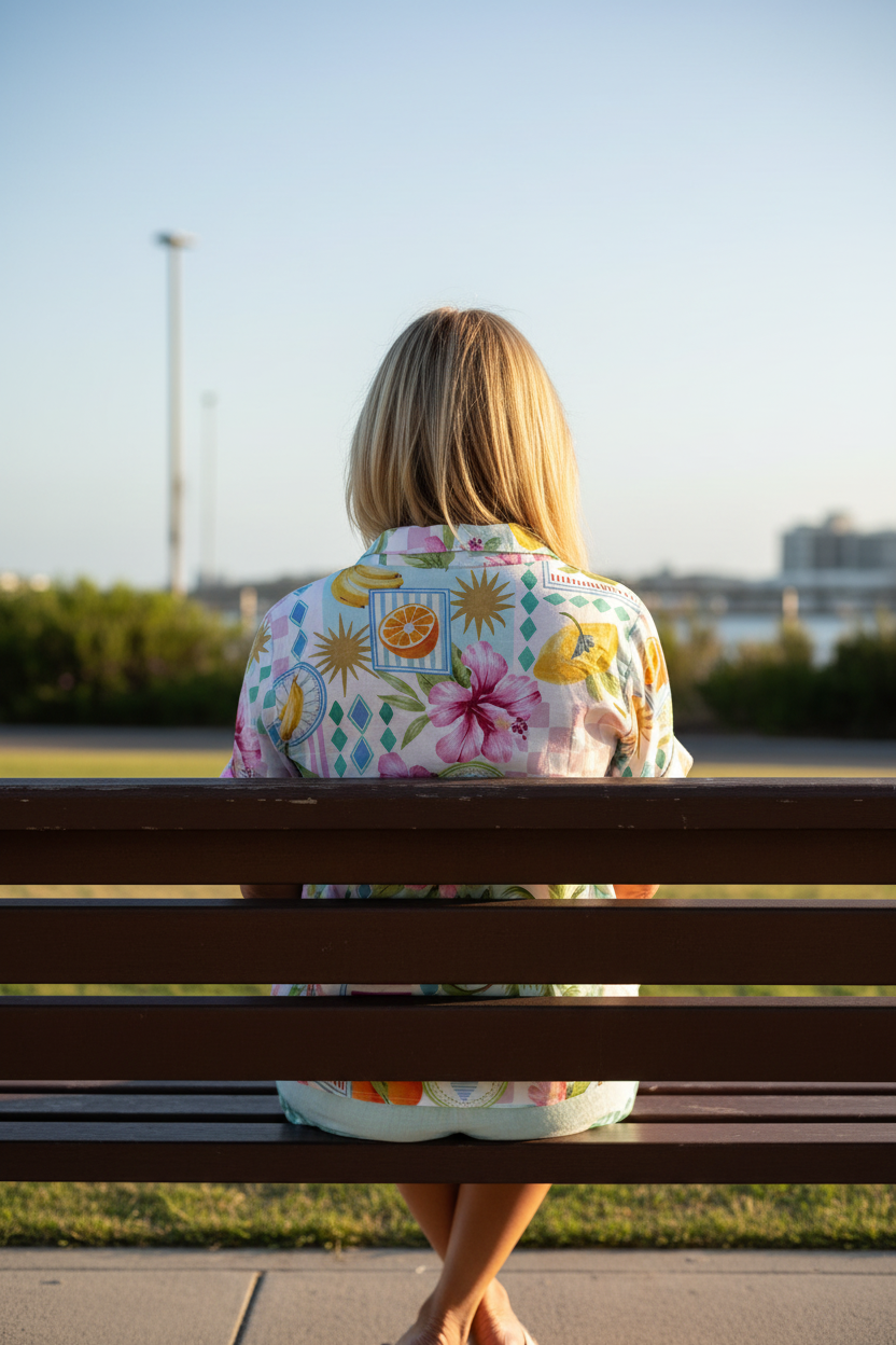 Maevin – Short Summer Jumpsuit with Fruit Print