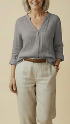 Fayo™ - Breezy Day V-neck Top