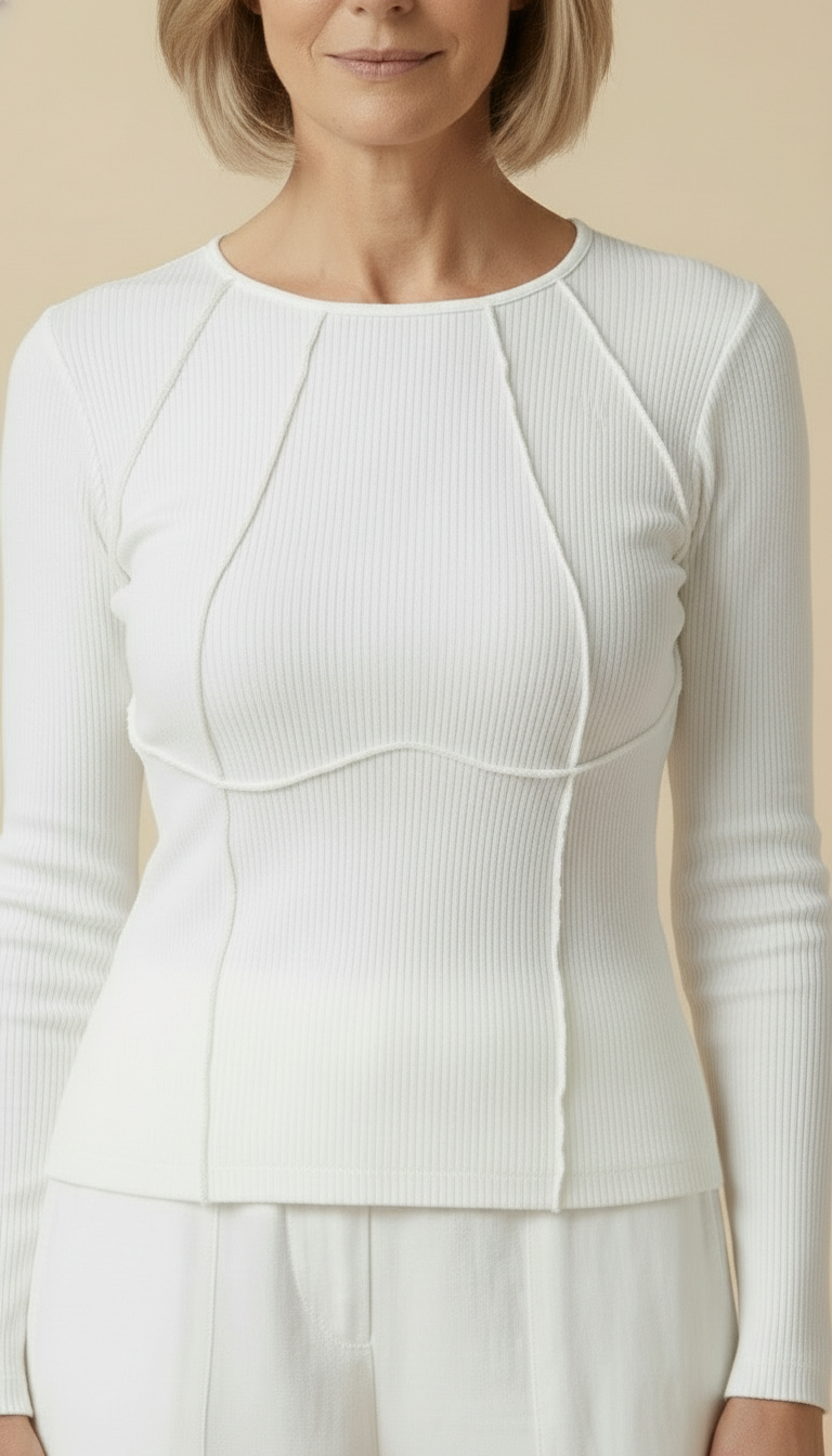 Alma™ – Long-sleeved Spring Top With Piping