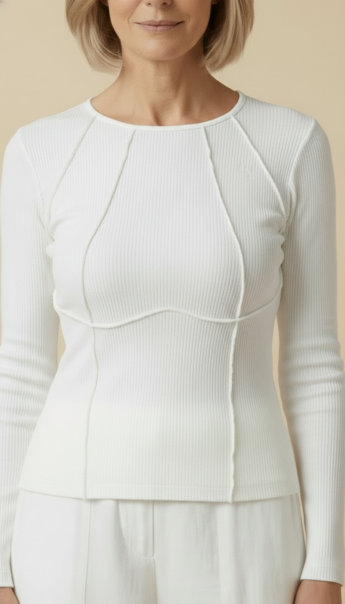 Alma™ – Long-sleeved Spring Top With Piping