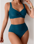 Nicole | Ruched Fabric Bikini