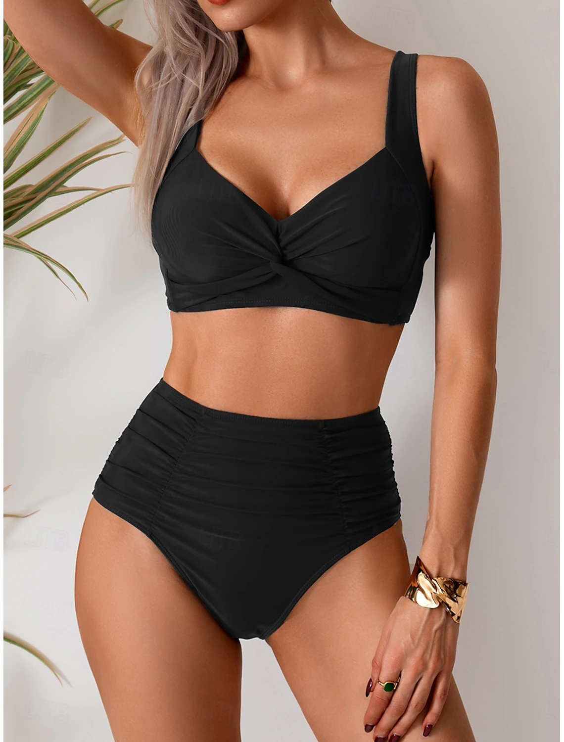 Nicole | Ruched Fabric Bikini