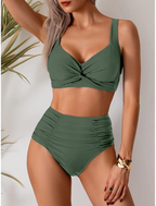 Nicole | Ruched Fabric Bikini