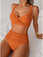 Nicole | Ruched Fabric Bikini