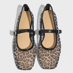 Mary Jane™ Leopard-Print Mesh Flats