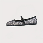 Mary Jane™ Leopard-Print Mesh Flats
